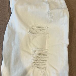 White Distressed Jeans